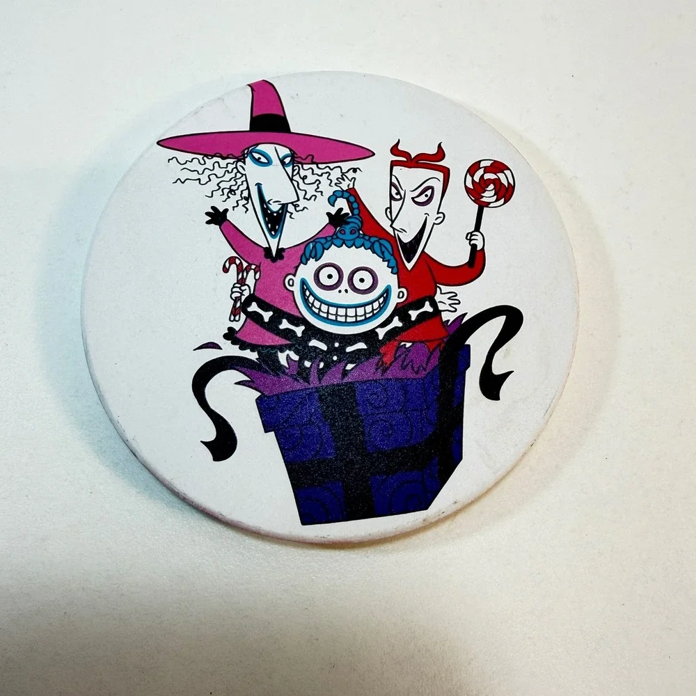 Disney Coasters 4in White Nightmare Before Christmas Set Of 4 Jack Sally Oogie